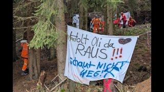 Stollen bei Annaberg wird trotz SOS-Signalen mit Beton verschlossen (Frohnau / Erzgebirge)