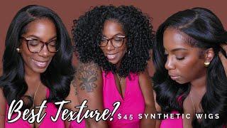 $45 VERSUS: Best Wig Texture? Sensationnel Kinky Edges - Kinky Straight & Kinky Curly Wig Review