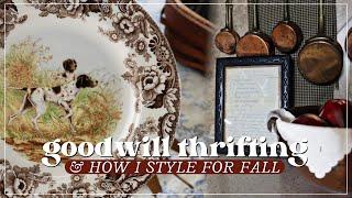 GOODWILL THRIFTING & STYLED THRIFT HAUL! | Thrift With Me For Home Decor