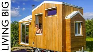 Her Beautiful Self-Built Tiny Home In The French Countryside