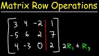 How To Perform Elementary Row Operations Using Matrices