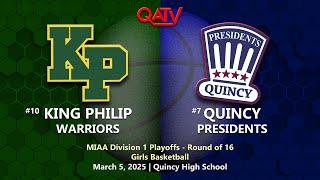 High School Basketball: King Philip vs Quincy Girls Basketball (March 4, 2025)