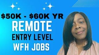 $50K - $60K PER YEAR | ENTRY LEVEL REMOTE WORK FROM HOME JOBS