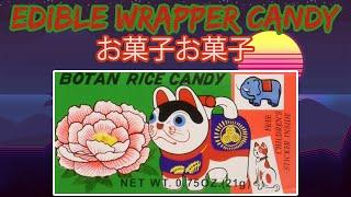 Japanese edible wrapper rice candy taste test!