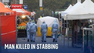 Man killed after three people stabbed at East Street Market in south London