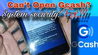 How to Open Gcash | system detected settings that are not secure