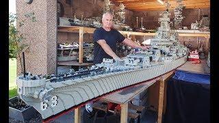 Он смог сделать САМЫЙ БОЛЬШОЙ КОРАБЛЬ ИЗ ЛЕГО He was able to make the BIGGEST LEGO SHIP