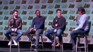 Sebastian Stan, Chris Evans and Anthony Mackie at ACE comic con