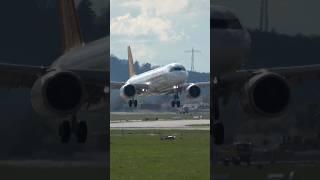 Pegasus Airlines Airbus A321 Landing at Stuttgart Airport