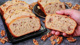 Banana Walnut Cake | Eggless & Without Oven | Yummy