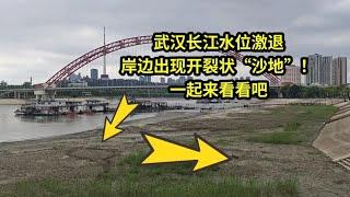 武汉长江水位激退，岸边“沙地”居然裂开了！这是咋回事？