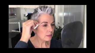 Quick Eyebrow Color - Tint Grey Hairs Using "Just for Men"