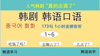 173句 韩剧真的出现里的韩剧口语 1小时连续收听 1~6 #韩语学习#한국어#중국어