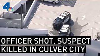 Officer Shot, Knife-Wielding Suspect Killed During Police Shooting in Culver City | NBCLA