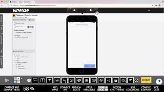 Development of native mobile app in 5 minutes - Watson Conversation chatbot example.