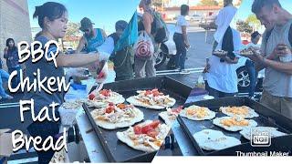 Cooking BBQ Chicken FlatBread For The Homeless  People ..Sharing Food