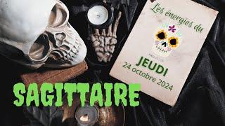 ️ SAGITTAIRE  Jeudi 24 Octobre 2024  Horoscope Voyance Guidance Loi de l’attraction