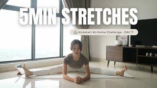 5 MINS Full Body Stretch Routine *For Rest Day* | Day 7 Kickstart At-Home Challenge