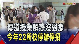 61年大學也撐不住 少子化衝擊今年22校停辦  22校停辦僅開始? 教團示警3年內恐60所退場｜非凡財經新聞｜20241229