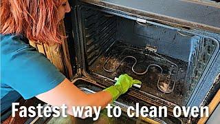 FASTEST way to CLEAN OVEN (when you hate to scrub)!