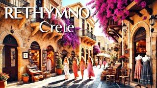 Rethymno Crete, Greece 4K-UHD Walking Tour