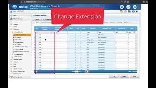 how to change extension number on panasonic kx-ns300