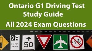 G1 Driving Test - All 2024 Exam Questions