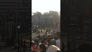 Wagah border ceremony - close the gates