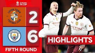 Haaland 5 Goals & KDB 4 Assists! | Luton Town 2-6 Manchester City | Emirates FA Cup 2023-24