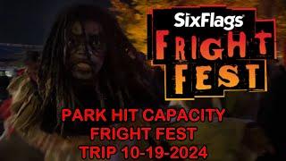 Park Hit Capacity Fright Fest Trip 10-19-2024 At Six Flags Great America