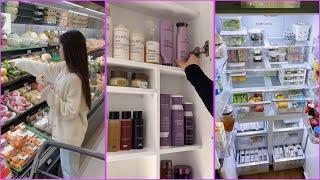 “Fridge Restock & Organization | Aesthetic Grocery Shopping & Refill ”