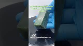 Jade Showcase: British Columbia Nephrite Jade - Grade A - Chromium Loaded#jade #nephrite #jadeite