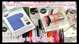 Make It Monday Winter Warehouse Sale Week 2 featuring Studio Light, Marabu & Sizzix Up to 90% Off