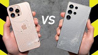 iPhone 16 Pro Max vs. Galaxy S24 Ultra Drop Test!