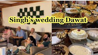 Our Singh’s friend wedding Dawat Vlog #138| food Preparations | decor | ideas| MishJ lifestyle