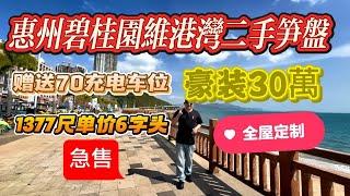 惠州十里銀灘維港灣筍盤業主連夜降價 |19萬還贈送70年充電車位 |全屋一線品牌定製衣櫃 |豪裝28萬 |可按揭 |128平四房8米長觀海露臺#十里銀灘美麗 #惠州樓盤 #退休#維港灣#十里銀灘ken