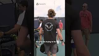 Alcaraz & Rublev FUNNY Interaction 