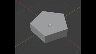 How to make a pentagon in Blender