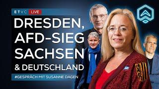 🟥 LIVE |  AfD-Stadträtin SUSANNE DAGEN zur BRÜCKE in Dresden & BLAUER WELLE im Land | #GESPRÄCH