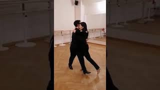 Tango class, Close embrace figures, Walking/ Caminata, Cornelia Roy & Julian Vilardo