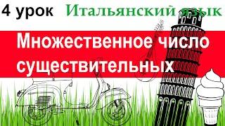 Итальянский язык. Урок 4. Множественное число существительных. Понятие смешанного рода.