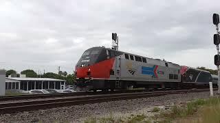 Amtrak 161 PHASE I Plus Northeast Regional Amfleet On Two Amtrak Trains By Boynton Beach 7-11-24