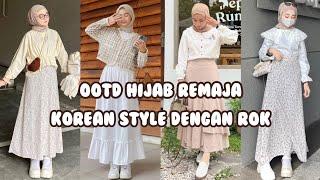 OOTD HIJAB REMAJA KOREAN STYLE DENGAN ROK | OOTD HIJAB REMAJA | Link Produk dideskripsi #ootdhijab