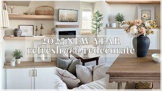 *NEW* 2025 HOME RESET + REDECORATE / after christmas clean up & decorate with me / new year decor