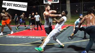 Trash Talkers Threw Hands In Hood Of Atlanta.. 5v5 Park Basketball