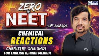 ZERO to NEET | Class for 12th Boards & NEET Aspirants | Chemical Reactions | Chemistry by VD Sir