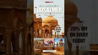 ️ Book Your Flight to Jaisalmer: Discover Rajasthan’s Golden City! ️ #airlines #airindia #travel