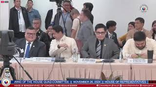 TWELFTH PUBLIC HEARING OF THE HOUSE QUAD-COMMITTEE (NOVEMBER 27, 2024)