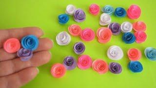 How To Make Small Paper Rose Flower - DIY Handmade Craft - Paper Craft #shorts