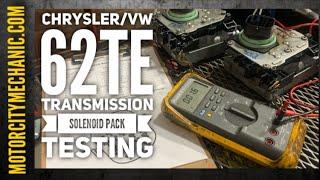 Chrysler/VW 62TE Transmission Solenoid Pack Testing